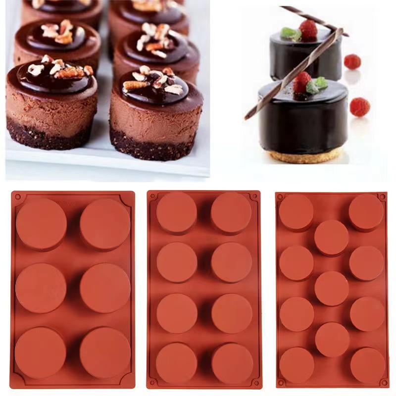 Commercial net red French mousse cake sandwich silicone pudding jelly dessert mold cylindrical baking household