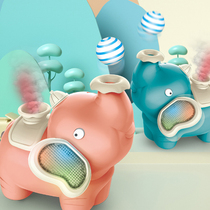 Childrens electric blowing ball baby elephant spray Obstacle avoidance universal light music for boys and girls Intelligent floating ball baby toy