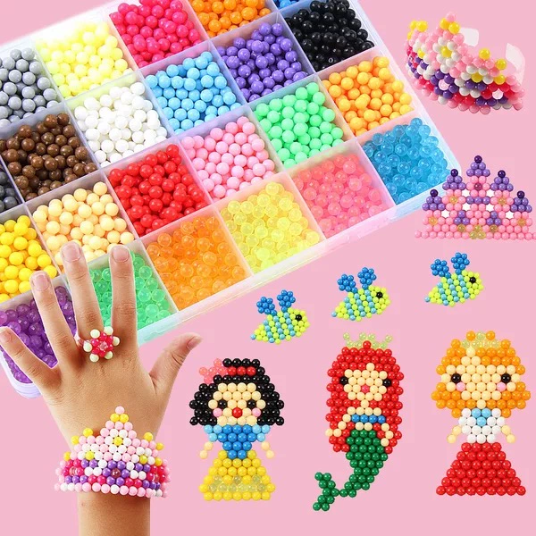 Magic Water Mist Bead Girl Toy Magic Bead 4-6-9 tuổi cậu bé tự làm handmade - Handmade / Creative DIY