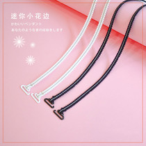 Mini lace shoulder strap shoulder underwear with non-slip beauty back bra strap sexy halter neck one shoulder exposed invisible