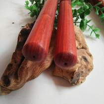 Redwood Martial Arts*Tai Chi Red Flower Battle Self-Defense Pear Tai Chi Health Three-section Fitness Stick Redwood Qigong Stick Folding