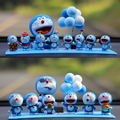 2021 New Doraemon car ornaments Net Red personality creative car interior jewelry center console men cute