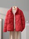 Down jacket for women autumn and winter 2025 new style fashion temperament short style slimming white duck down warm jacket top