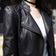 Leather Jacket Women's 2025 New Autumn and Winter Thickened Fashion Slim Short Short Motorcycle Leather Jacket Top
