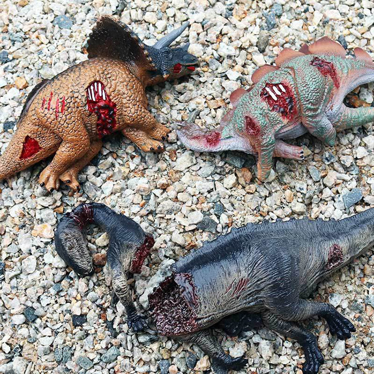 Forest Brisk Mold Play Simulation Dinosaur Body Model Children's Toy Triangle Dragon Tendons Dragon Sword Dragon Accessories Pendulum scene