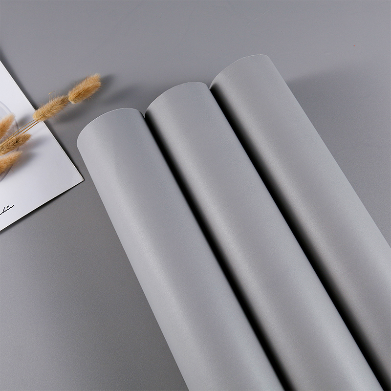Light Gray Wallpaper, High-End Gray Wallpaper, Self-Adhesive Stickers, Cabinet Wall Stickers for College Dormitories, Silver Series Furniture Renovation