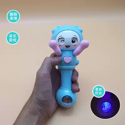 Peekaboo baby toy 0-1 year old hand rattle music rhythm stick Male and female children baby 3-6-8-12 months 5