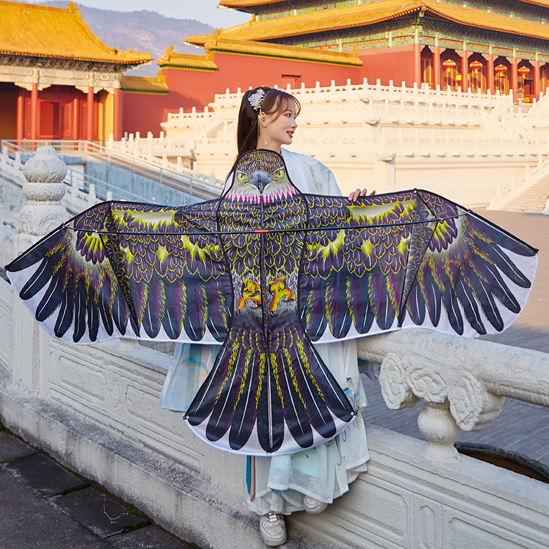 The new big eagle kite high-end large adult breeze easy to fly simulation eagle scaring bird kite adult beginners
