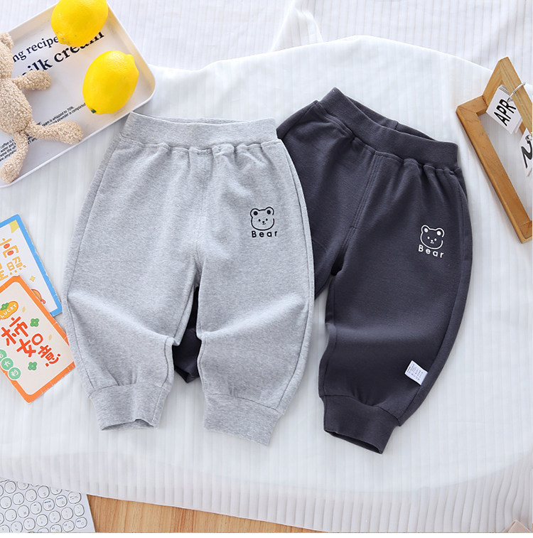 Baby Pants for Spring and Autumn, Pure Cotton, Suitable for Boys and Girls, Children's Sports Pants, Infant and Toddler Fall Outfit, Separate Long Pants — 2