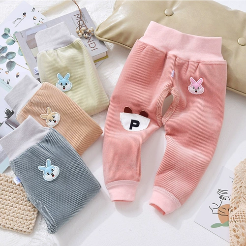 Удерживающие тепло штаны для раннего возраста, высокая талия