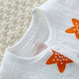 Детская летняя тонкая пижама подходит для мужчин и женщин, детский хлопковый марлевый комплект