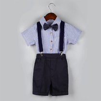 Childrens suit boys age host flower child dress summer piano show suit for baby British suit