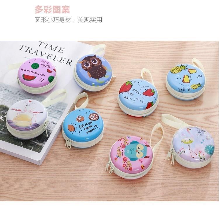 Túi nhỏ có tai nghe, túi lưu trữ kỹ thuật số đa chức năng, gói hoàn thiện du lịch cầm tay nhỏ, hộp tai nghe hoạt hình dễ thương - Lưu trữ cho sản phẩm kỹ thuật số hộp đựng tai nghe mozard