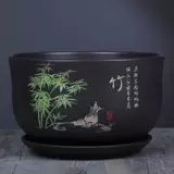 Цветочный горшок Керамика Большой прозрачный принесит фиолетовый песок с мультизоновым балконом.