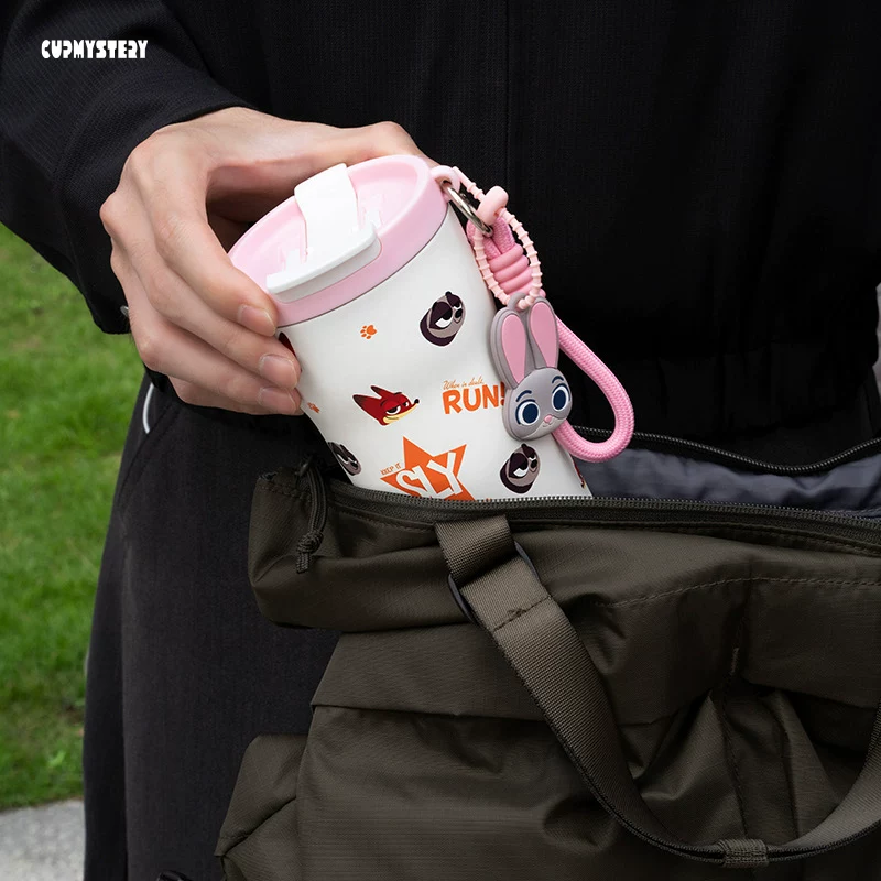 Cupmystery Zootopia кофе термос кружка для девочек милая соломинка кружка, повседневная портативная двойная чашка