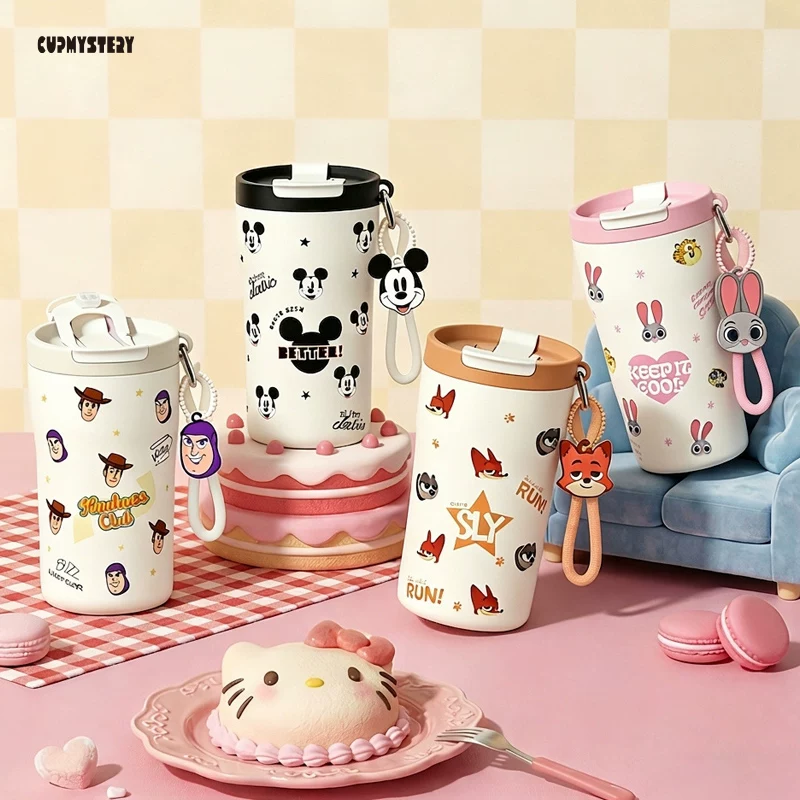 Cupmystery Zootopia кофе термос кружка для девочек милая соломинка кружка, повседневная портативная двойная чашка