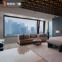  Bailima minimalist broken bridge aluminum system doors and windows silent aluminum alloy window seal Balcony floor-to-ceiling casement glass window customization