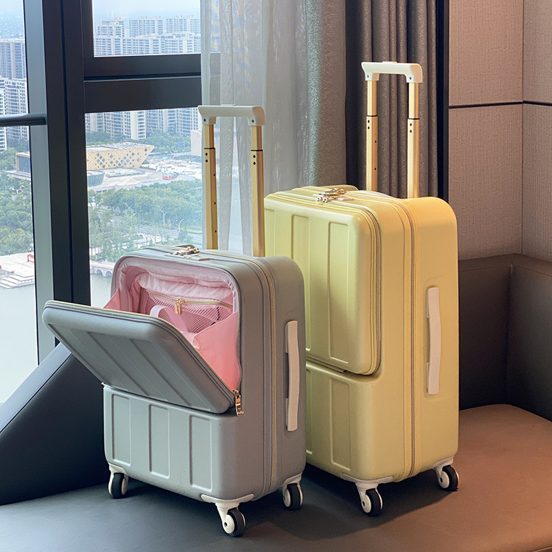 Large Fish Suitcase Side Opening Pull Lever Box Female Universal Wheel Suitcase Man 20 inch Multi-function password suitcase student