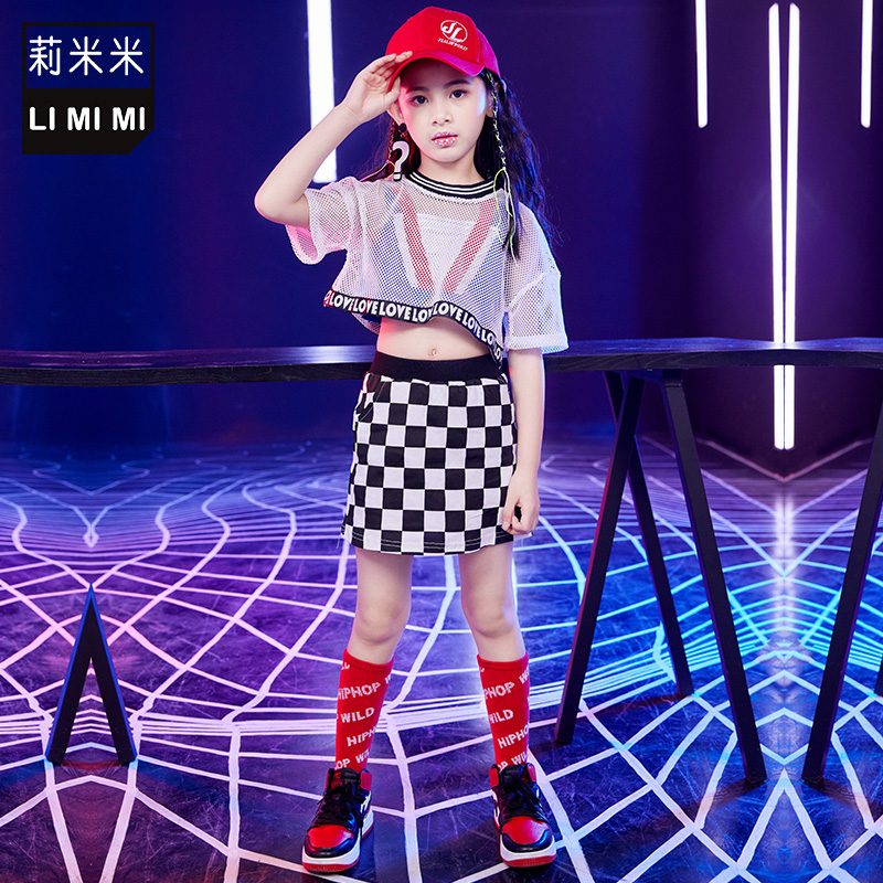 Girls Jazz Dance Costume Summer Toddler Korean Edition Hip Hop Croptow Hip Hop