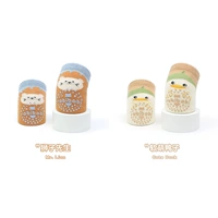 Голубой лев + утка цвета хаки (2 пары)