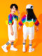 幼儿园毕业演出服六一儿童合唱表演服装夏可爱背带裤啦啦队小学生