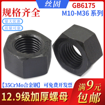 GB6175 thickened hex nut 35CrMo Alloy steel hex nut M10-12-20-36