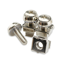Cabinet screw-clamping nut combined cross screws Quadrilateral buckle nut crown screw M4M5M6M8M10