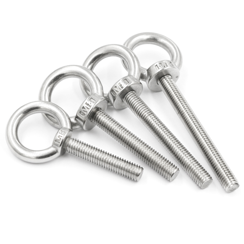 304 stainless steel round rings ring shaped round bolts lengthened screw M6M8M10M12M16M20