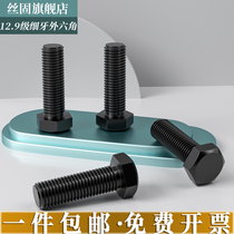 GB5785 12 9 grade high strength fine tooth Outer hexagonal screw fine buckle bolt screw M12 * 1 5 x1 25