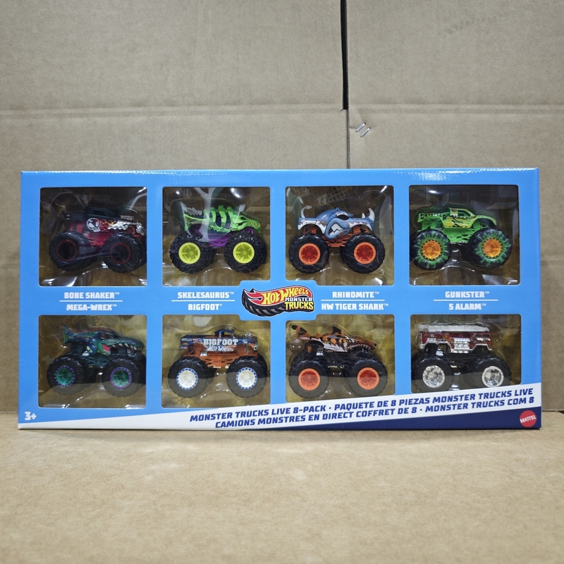 Hot Wheels Wild Bigfoot Series Two-Pack Fyj64 Boys' Alloy Car Toy Off-Road Static Car Model