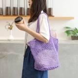 Сумка через плечо, летняя пляжная вместительная и большая рыболовная сеть, DIY