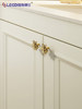 Creative and Unique French-Style Brass Cabinet Door Handles with Dragonfly, Bee, Angel Feather, and Sparrow Designs for Cabinets, Drawers, and Wardrobes