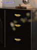 Creative and Unique French-Style Brass Cabinet Door Handles with Dragonfly, Bee, Angel Feather, and Sparrow Designs for Cabinets, Drawers, and Wardrobes