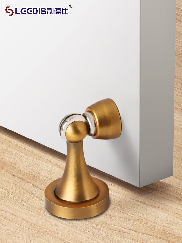 Lides Invisible Floor-Mounted Strong Magnetic Door Stopper for Bathroom, Door Bumper, Floor-Mounted Silent Anti-Collision Door Stop, Door Top Wall Mount