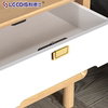 French-Style Brass Concealed Drawer Handle, Modern Minimalist Flush-Mounted Hidden Cabinet Door Handle for Wardrobes and Cabinets