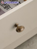 French Retro Brass Oval Cabinet Door Handle Antique Style Solid Pigeon Egg Cabinet Drawer Wardrobe Door Handle