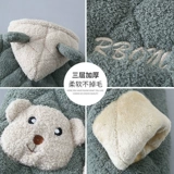 Детская демисезонная стеганая пижама, фланелевый детский коралловый бархатный зимний костюм мальчика цветочника, увеличенная толщина