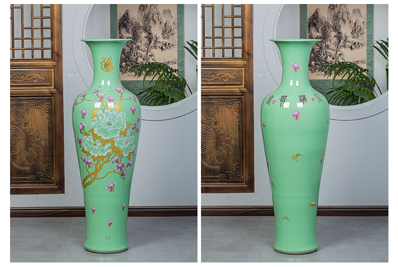 Large vases, jingdezhen ceramics home furnishing articles sitting room adornment hotel opening gifts oversized bottles