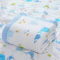 6-ти слойная широкополая синяя дельфин 110*110