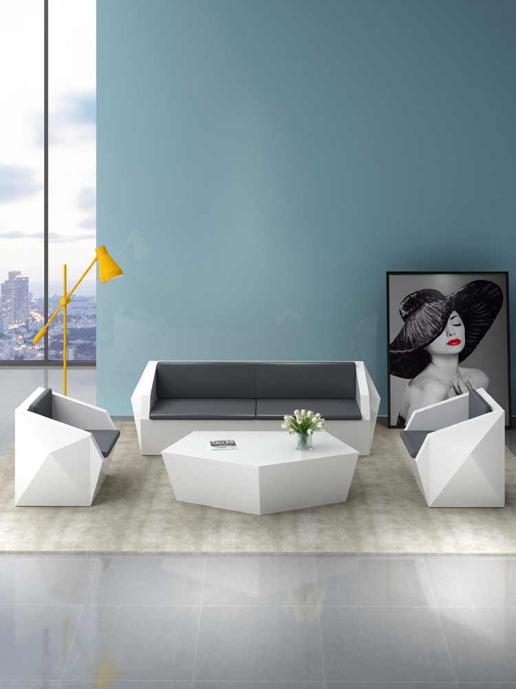 Fang Hao painted special-shaped sofa business reception hall office sofa reception negotiation sofa tea table combination sofa