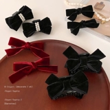 Детская двусторонная заколка для волос с бантиком, милый аксессуар для волос для принцессы, безвредная заколка-крабик, шпильки для волос, не повреждает волосы