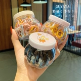 Детская одноразовая безвредная черная эластичная брендовая резинка, не повреждает волосы, простой и элегантный дизайн