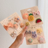 Детская маленькая заколка для волос, безвредные щипцы для девочек, милые шпильки для волос для принцессы, заколка-крабик, аксессуар для волос, не повреждает волосы