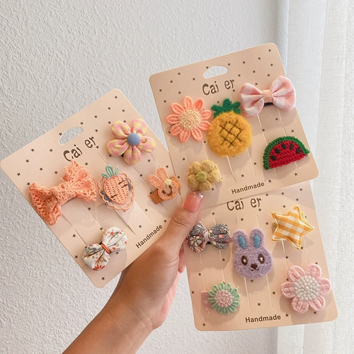 Детская маленькая заколка для волос, безвредные щипцы для девочек, милые шпильки для волос для принцессы, заколка-крабик, аксессуар для волос, не повреждает волосы