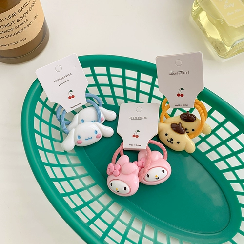 Детская мультяшная эластичная безвредная резинка, не повреждает волосы