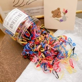 Детская безвредная черная одноразовая резинка для волос, аксессуар для волос, не повреждает волосы