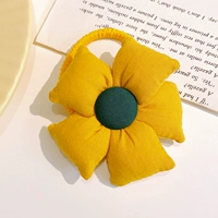 4#Желтая цветочная веревка для волос