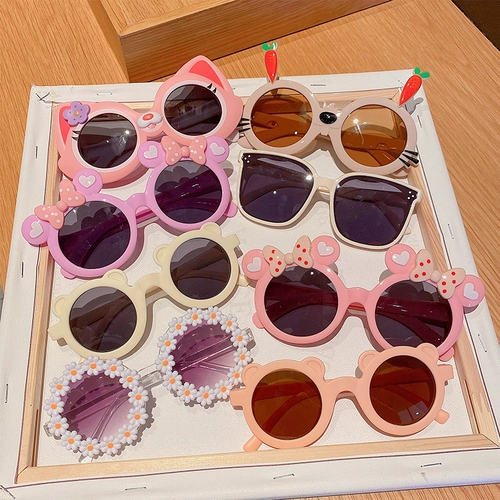 Детские модные мультяшные солнцезащитные очки для мальчиков и девочек