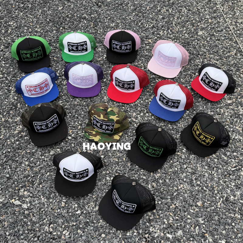 Trendy Ch Cross Baseball Cap Classic Embroidered Mesh Cap Rap Hip-Hop Millennial Style Unisex Colorful Large Head Circumference Cap Trendy Ch Cross Baseball Cap Classic Embroidered Mesh Cap Rap Hip-Hop Millennial Style Unisex Colorful Large Head Circumference Cap