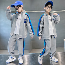 Boys' suit 2022 new children's autumn fashionable sports clothes Boys fried street red boy clothes in autumn